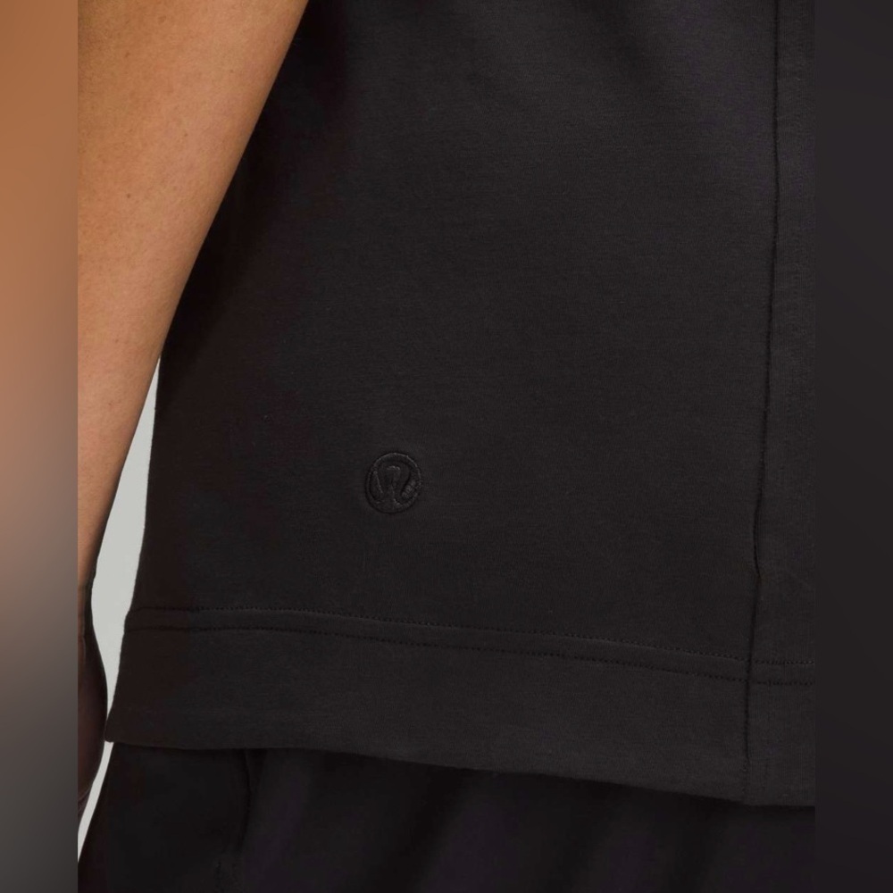 Lululemon Long Cotton Crewneck Tank Top in Black - Picture 2 of 6